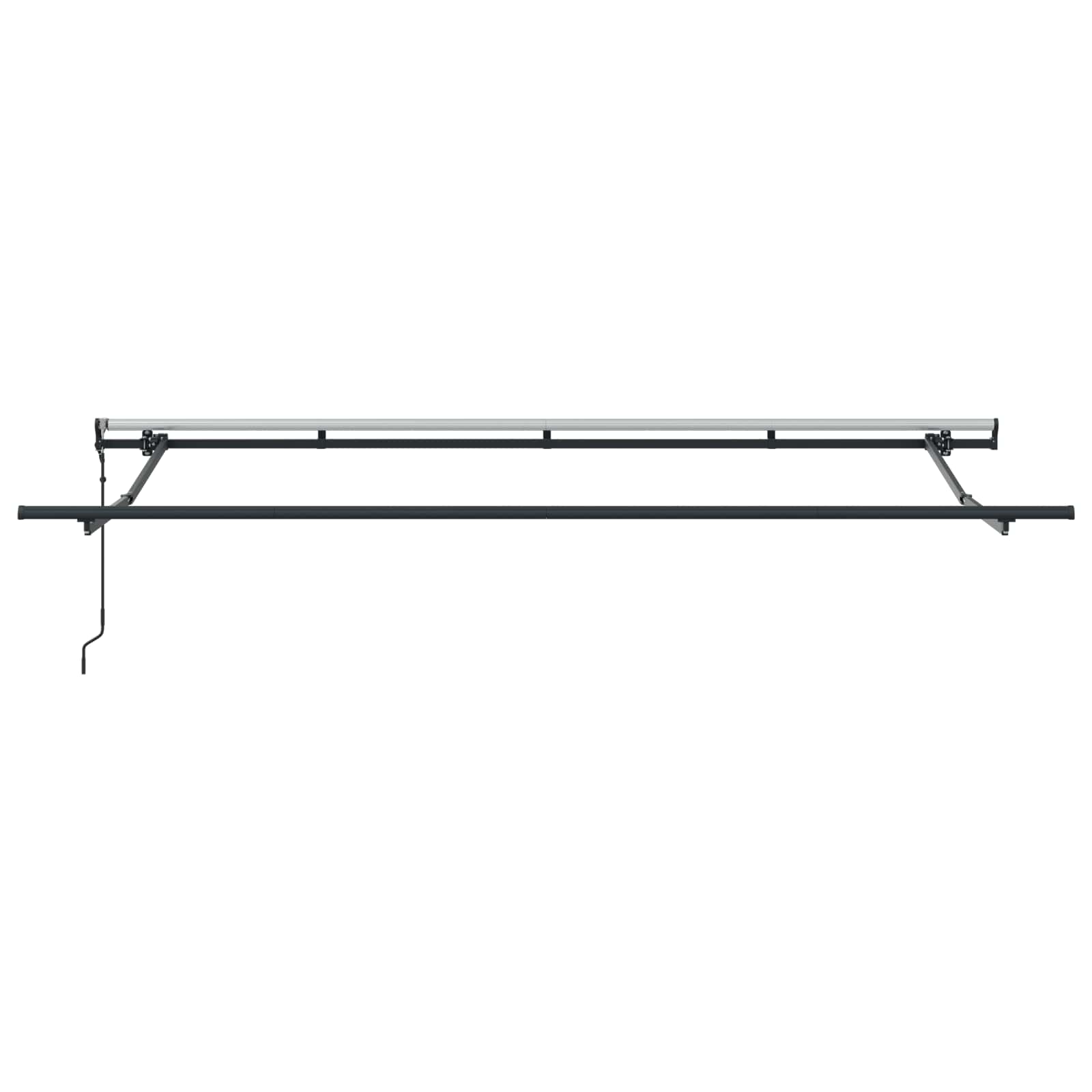 Einziehbare Markise Creme 350 x 200 cm Polyester und Aluminium