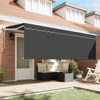 Einziehbare Markise Anthrazit 350 x 200 cm
