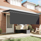 Einziehbare Markise Anthrazit 350 x 200 cm