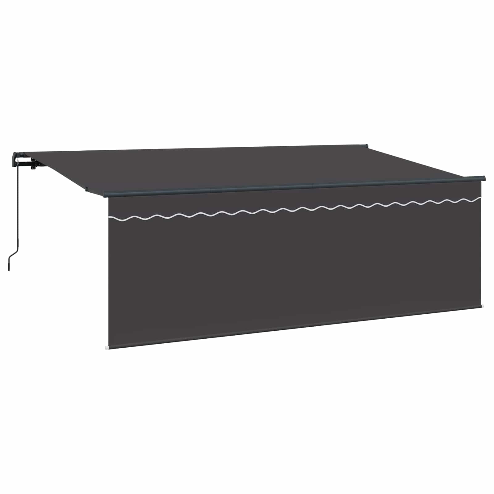 Einziehbare Markise Anthrazit 350 x 200 cm