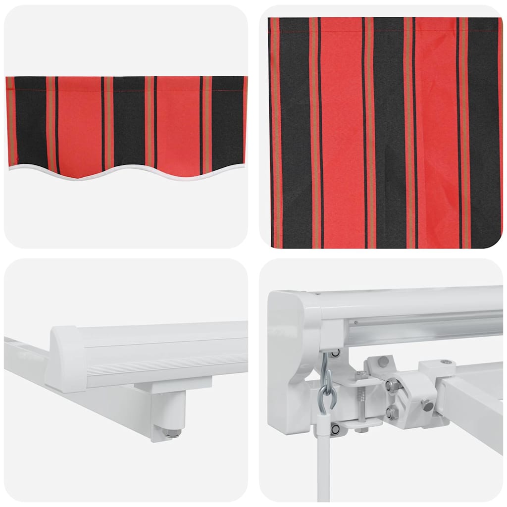 Markisenrahmen Orange und Schwarz 350 x 200 cm