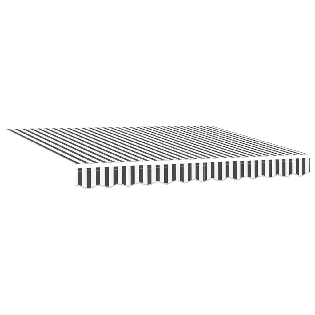 Einziehbare Markise Anthrazit 350 x 200 cm Stoff