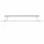 Einziehbare Markise Anthrazit 350 x 200 cm Stoff