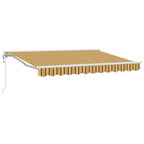 Markisenrahmen Gelb und Grau 350 x 200 cm