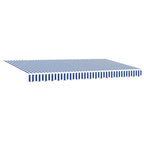 Einziehbare Markise Blau 400 x 200 cm Stoff