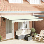 Einziehbare Markise Creme 400 x 200 cm Stoff