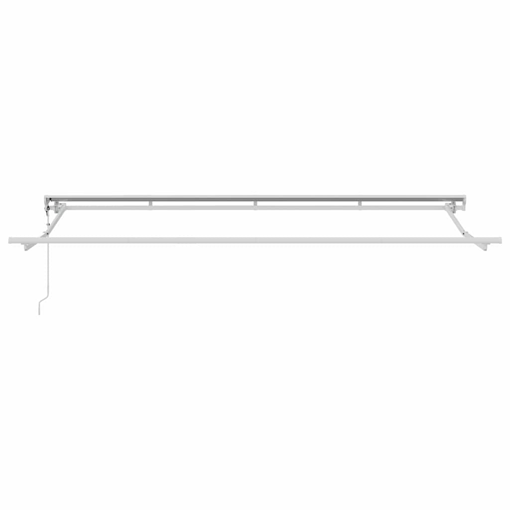 Einziehbare Markise Creme 400 x 200 cm Polyester und Aluminium