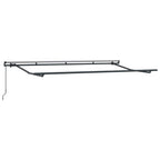 Einziehbare Markise Creme 400 x 200 cm Polyester und Aluminium