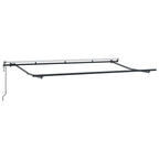Einziehbare Markise Creme 400 x 200 cm Polyester und Aluminium