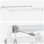 Einziehbare Markise Anthrazit 400 x 200 cm Stoff