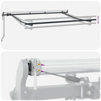 Einziehbare Markise Anthrazit 400 x 200 cm Stoff