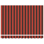 Einziehbare Markise Orange und Braun 300 x 250 cm