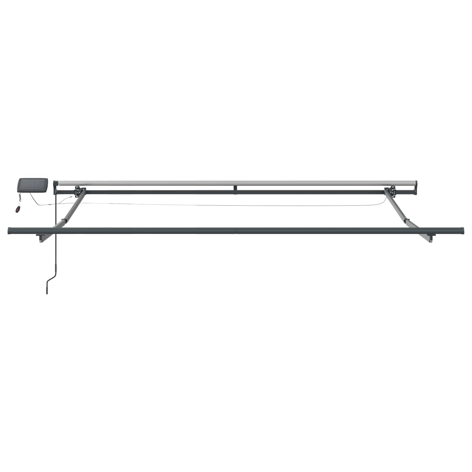 Einziehbare Markise Orange und Braun 300 x 250 cm Stoff