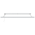 Markise Orange und Braun 300 x 250 cm Polyester und Aluminium