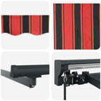 Markisenrahmen Orange und Schwarz 300 x 250 cm