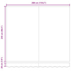 Einziehbare Markise Mehrfarbig 300 x 250 cm Polyester und Stahl