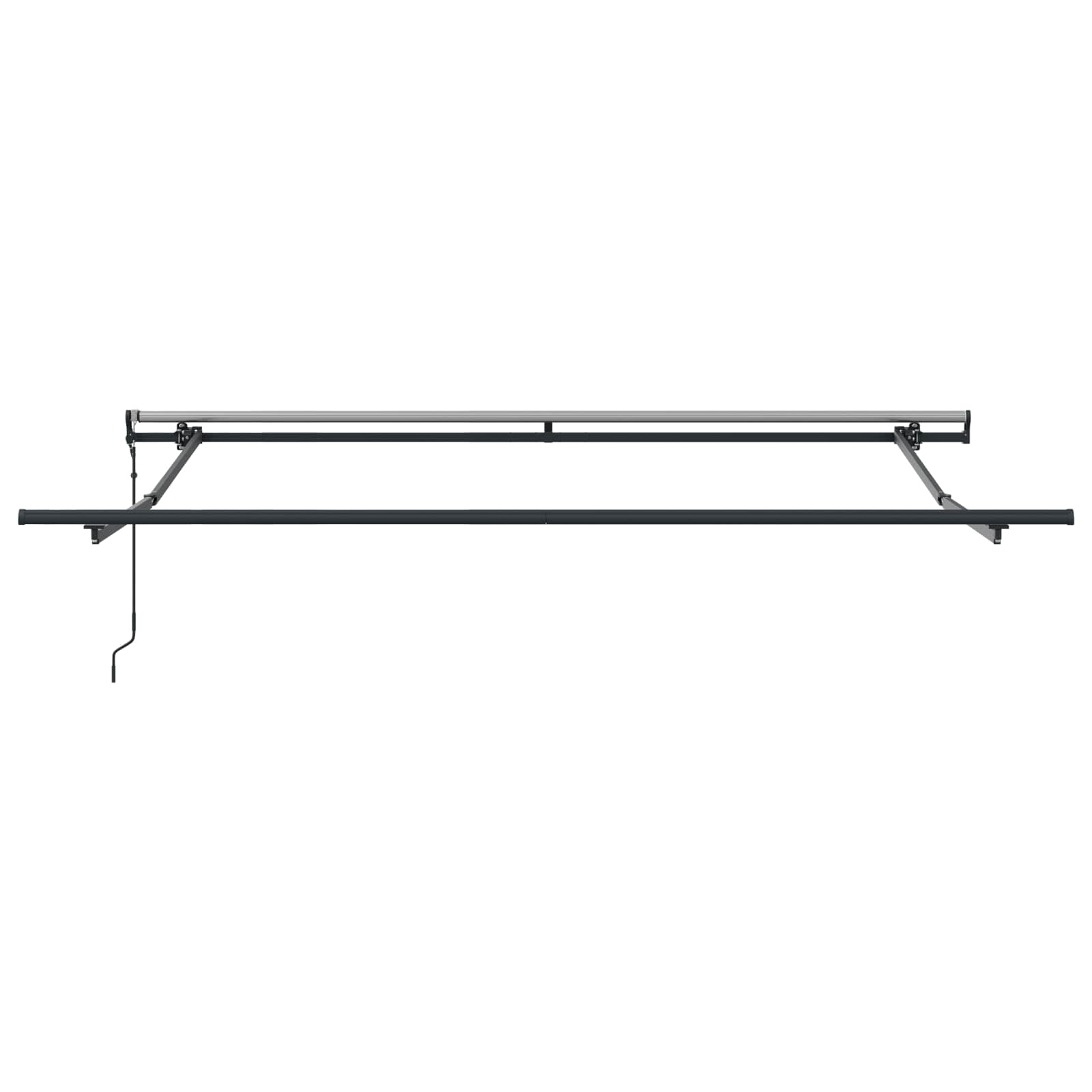Einziehbare Markise Mehrfarbig 300 x 250 cm Stoff und Aluminium
