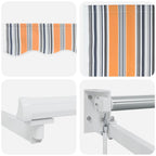 Markise Mehrfarbig 300 x 250 x 165 cm Polyester