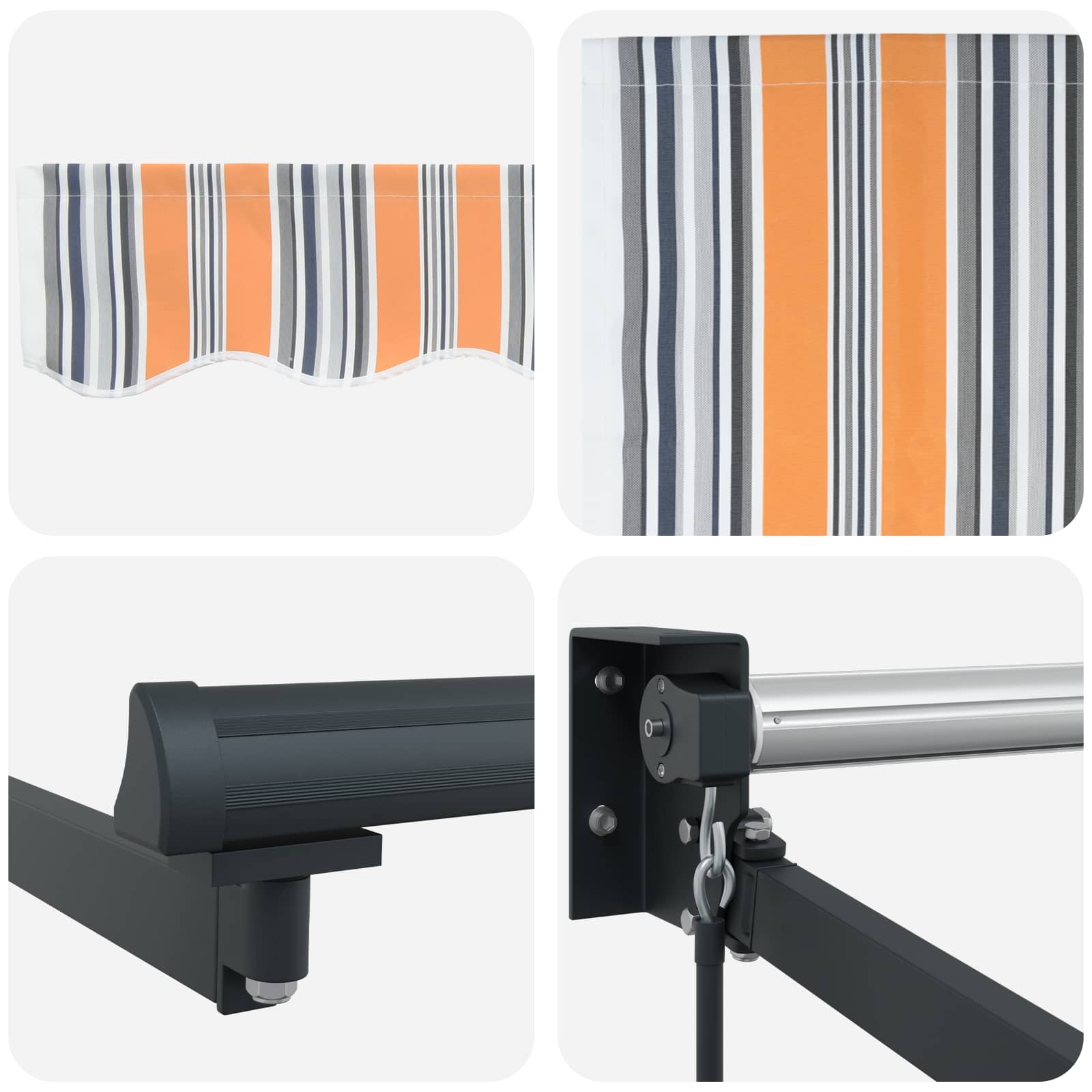 Markise Mehrfarbig 300 x 250 x 165 cm Polyester