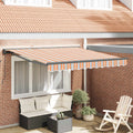 Markisenrahmen Blau und Orange 300 x 250 cm