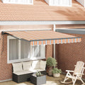 Markisenrahmen Blau und Orange 300 x 250 cm