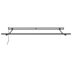 Einziehbare Markise Mehrfarbig 300 x 250 cm Polyester und Stahl