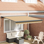 Einziehbare Markise Mehrfarbig 300 x 250 cm Stoff und Metall