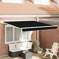 Elektrische ausziehbare Markise Schwarz 300 x 250 cm