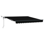 Markisenstoff Schwarz 300 x 250 cm Polyester