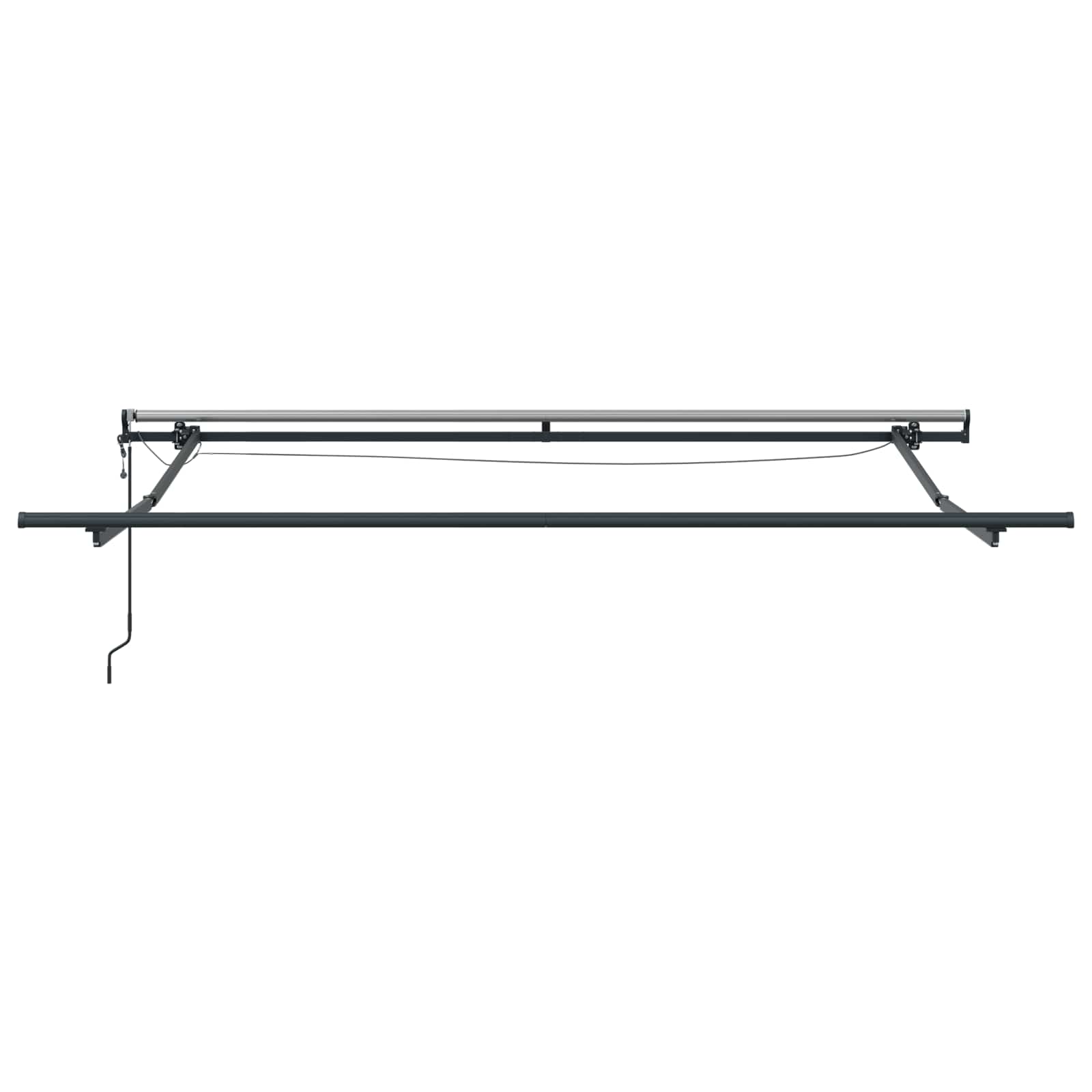 Markisenstoff Schwarz 300 x 250 cm Polyester