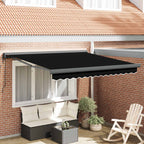 Markise Schwarz 300 x 250 x 165 cm Polyester und Aluminium