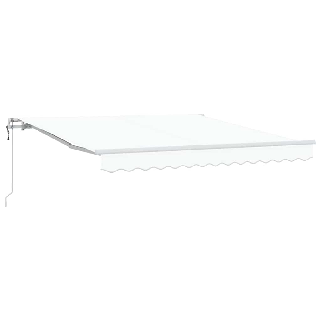 Elektrische ausziehbare Markise Weiß 300 x 250 cm
