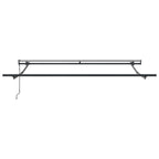 Einziehbare Markise Weiß 300 x 250 cm Stoff und Aluminium
