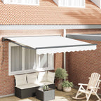 Markisenrahmen Weiß 300 x 250 cm Polyester mit PU-Beschichtung