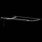 Einziehbare Markise Hellgrau 300 x 250 cm Stoff