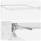 Markise Hellgrau 300 x 250 x 165 cm Polyester