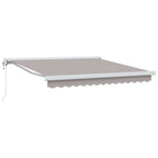 Markise Hellgrau 300 x 250 x 165 cm Polyester und Aluminium