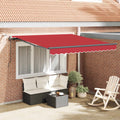 Markisenstoff Rot 300 x 250 cm Polyester