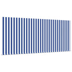 Einziehbare Markise Blau und Weiß 350 x 250 cm