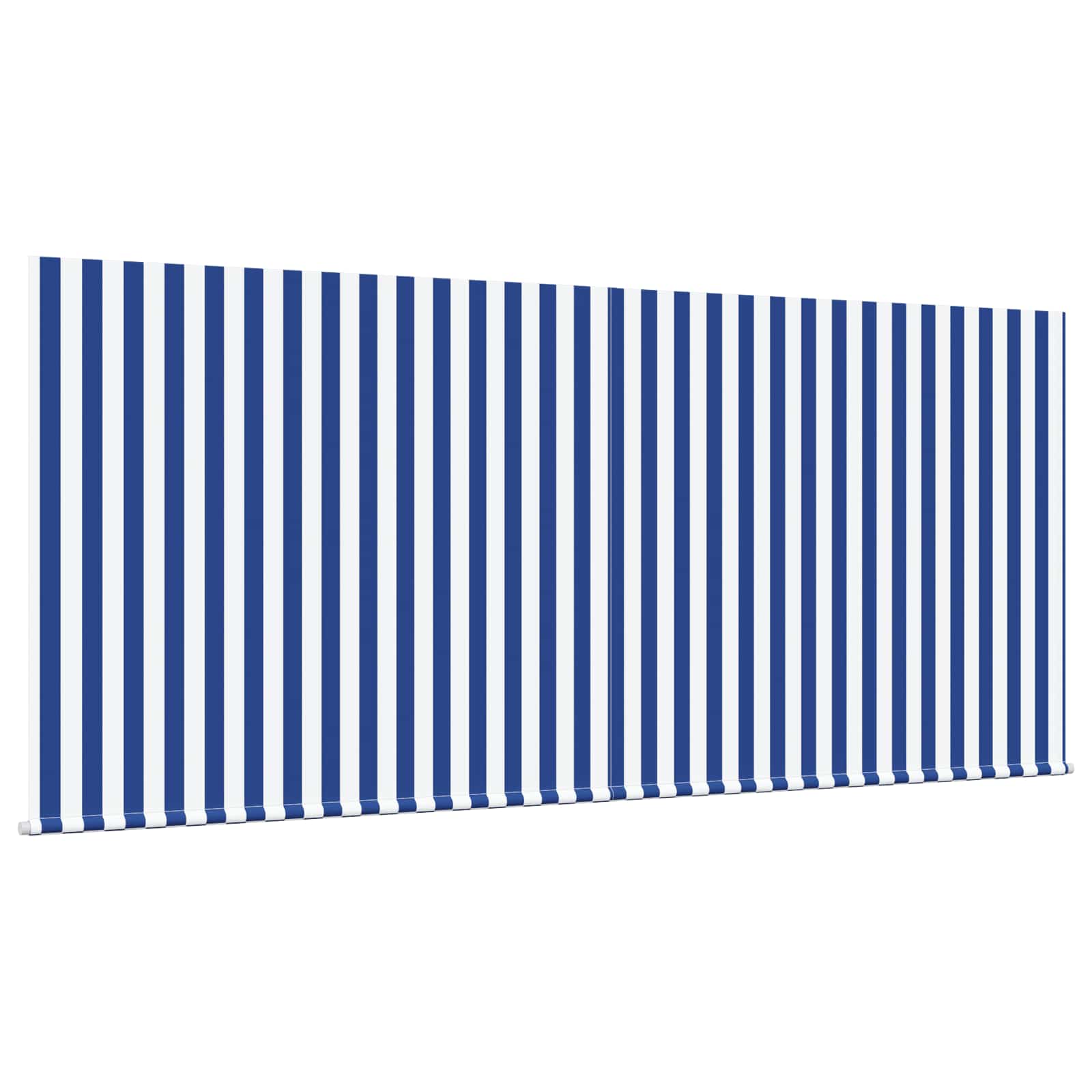 Einziehbare Markise Blau und Weiß 350 x 250 cm