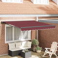Markisenrahmen Bordeauxrot 350 x 250 cm