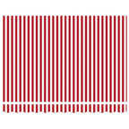 Einziehbare Markise Rot und Weiß 350 x 250 cm