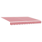 Markisenrahmen Rot und Weiß 350 x 250 cm