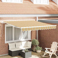 Einziehbare Markise Mehrfarbig 350 x 250 cm