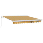 Einziehbare Markise Mehrfarbig 350 x 250 cm Stoff und Metall