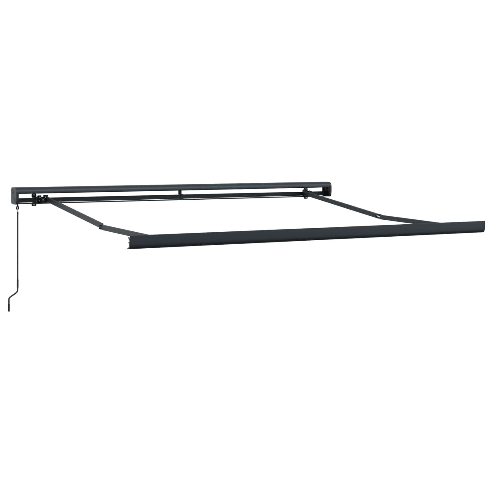 Einziehbare Markise Mehrfarbig 350 x 250 cm Stoff und Metall