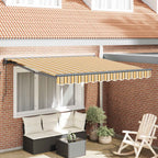 Markisenrahmen Gelb und Grau 350 x 250 cm