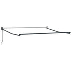 Einziehbare Markise Beige 350 x 250 cm Polyester und Aluminium
