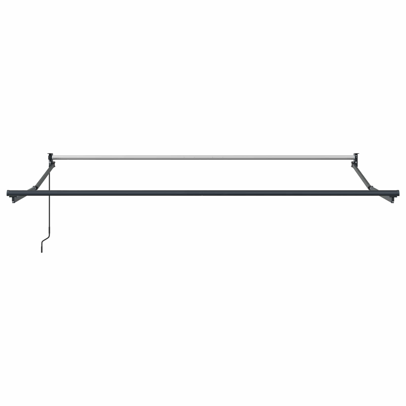 Einziehbare Markise Beige 350 x 250 cm Polyester und Aluminium