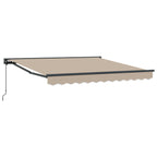 Markisenrahmen Beige 350 x 250 cm Polyester mit PU-Beschichtung